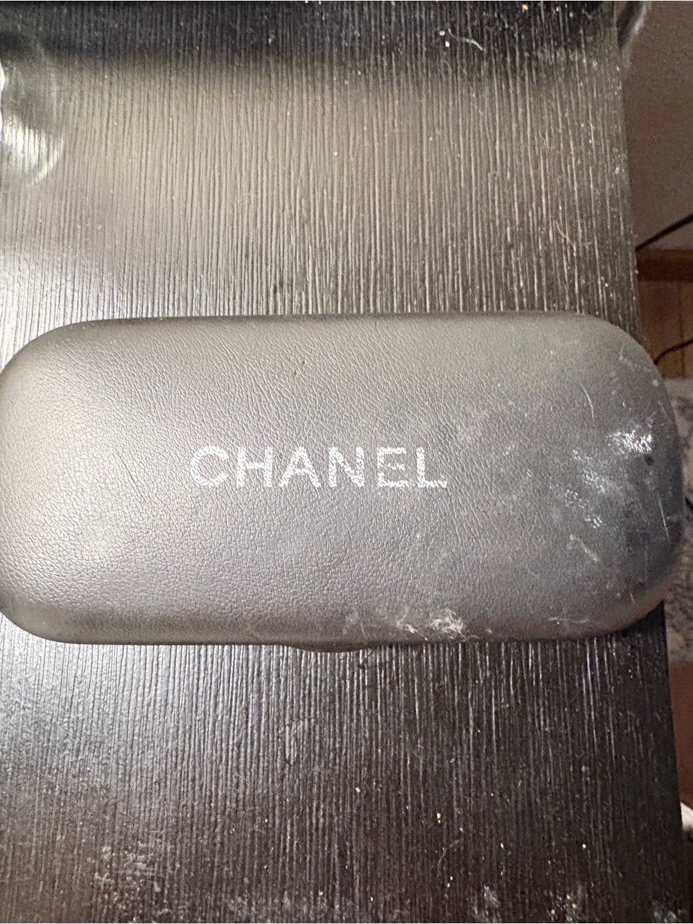 CHANEL Black Sunglasses with Gold CC Accent - Picture 6 of 6